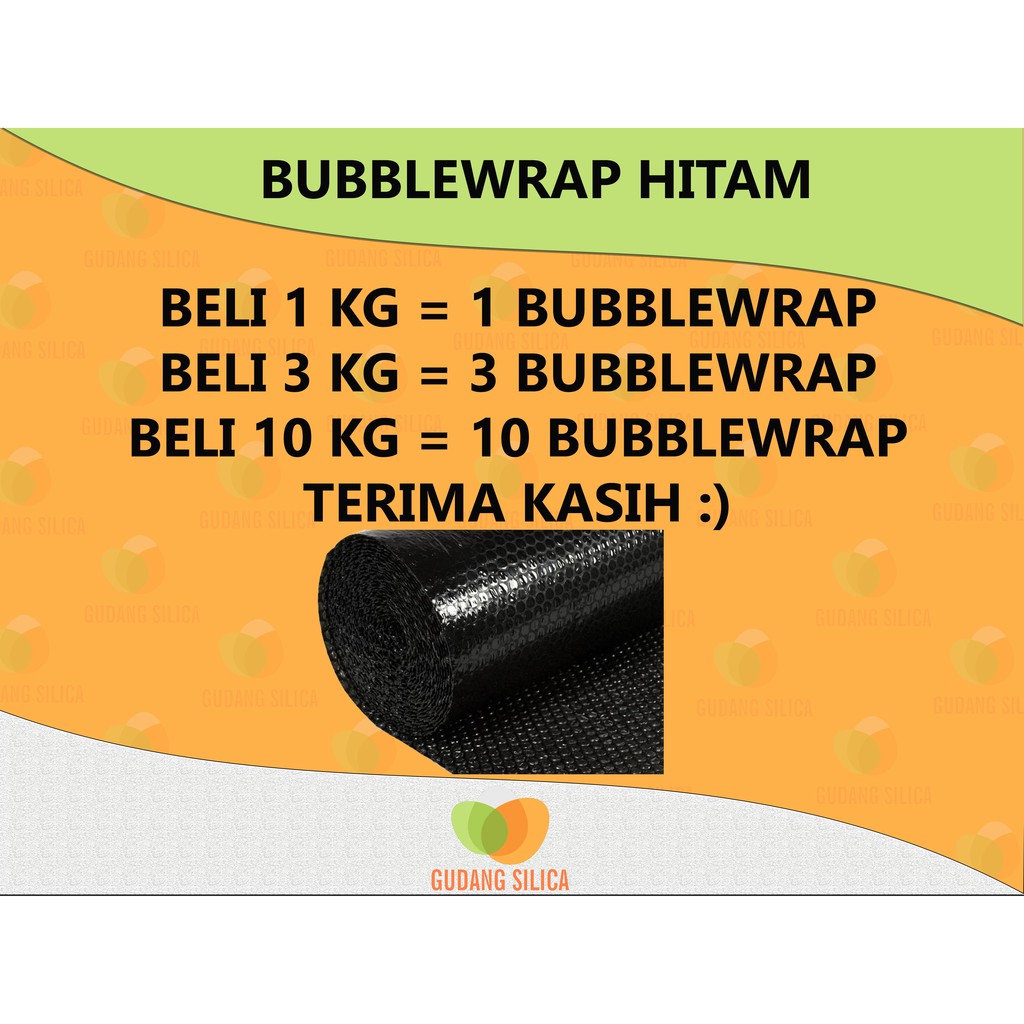 

Tambahan / Extra packing bubble wrap hitam super kuat / tahan banting