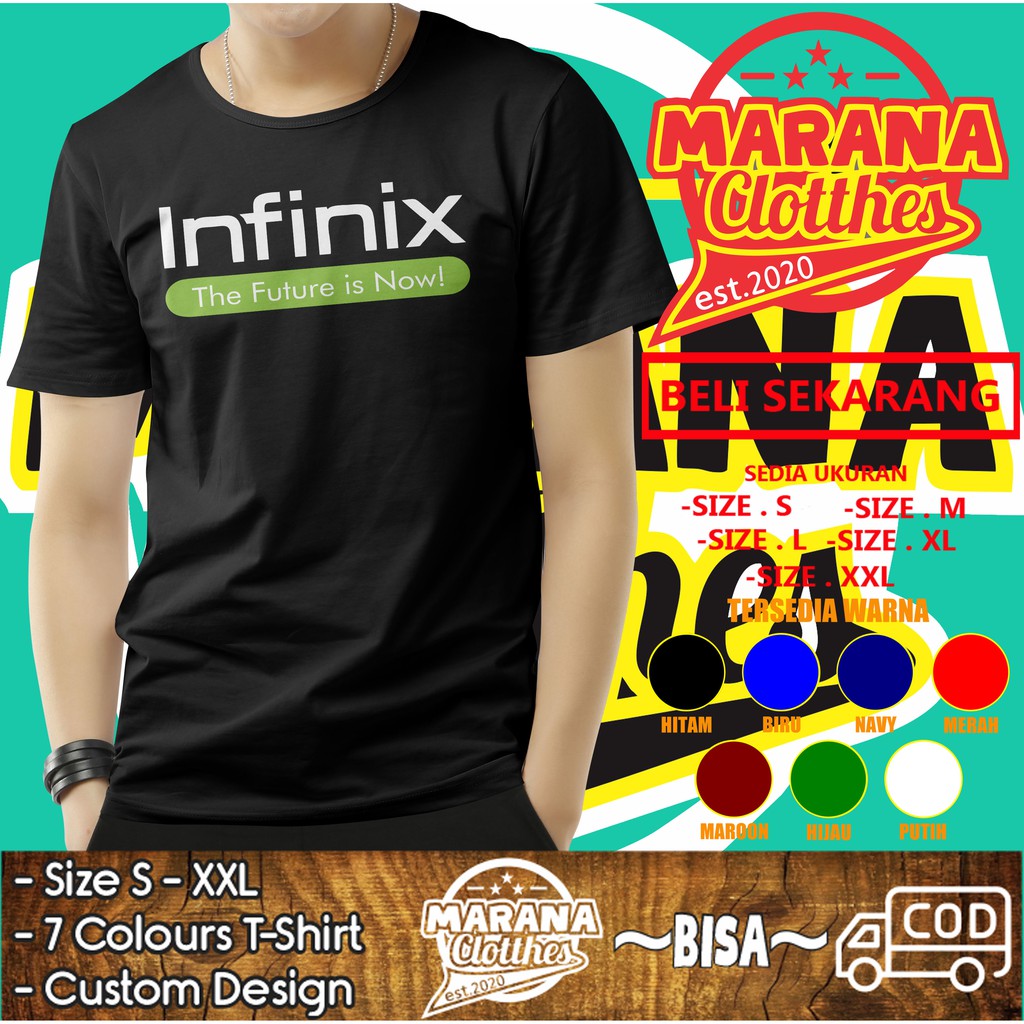 Kaos Infinix Smartphone Logo Baju Distro