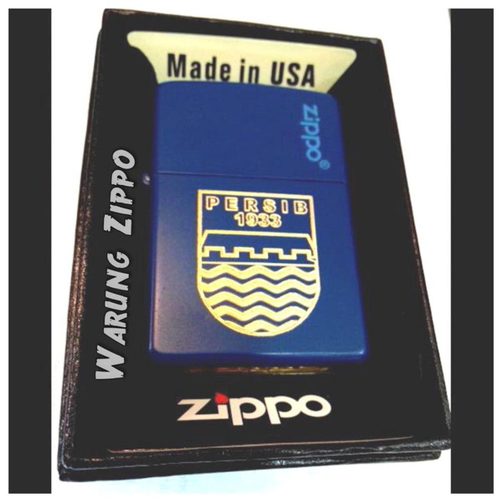 zippo Persib Bandung matte grade original korek custom Berkualitas