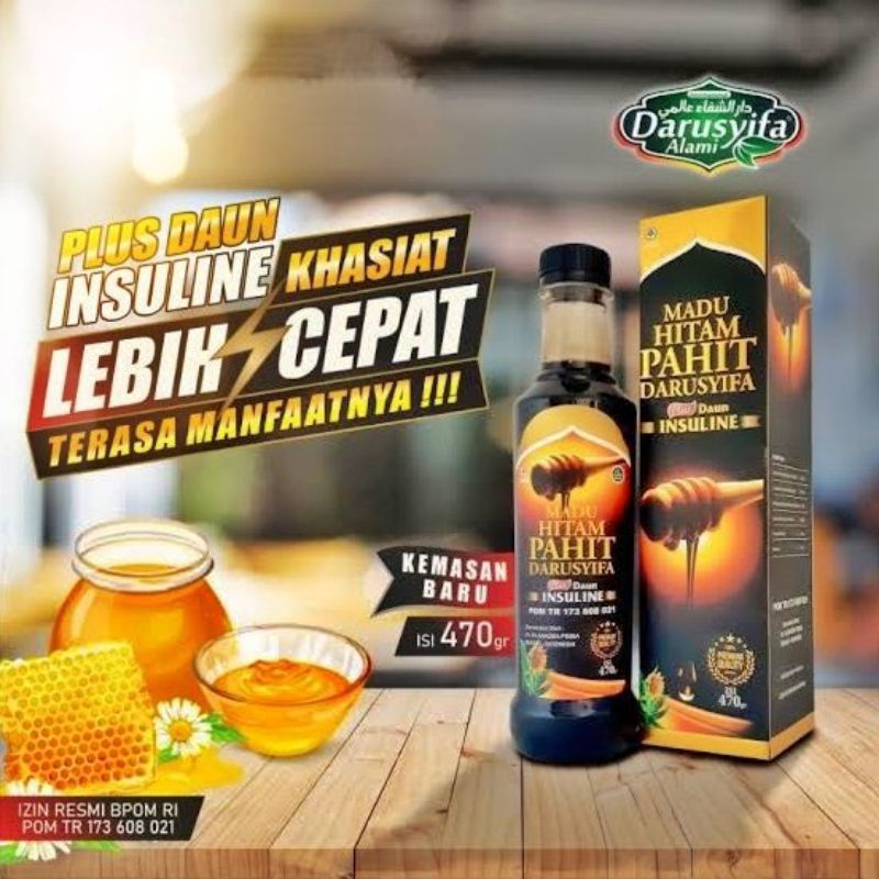 

Madu Hitam Pahit Insulin Darusyifa 470 gr