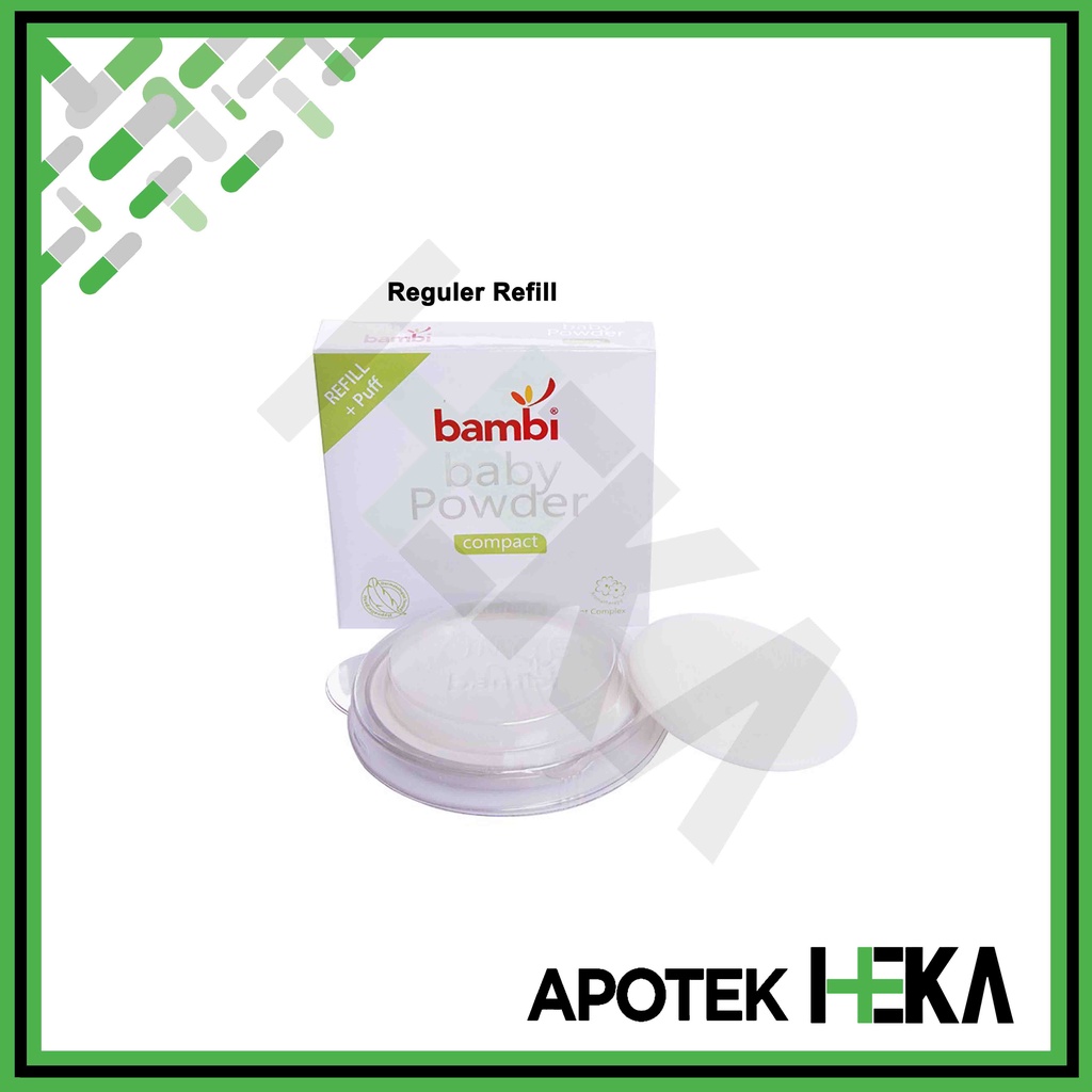 Bambi Baby Powder Compact 40 g - Bedak Padat Iritasi Biang Keringat (SEMARANG)