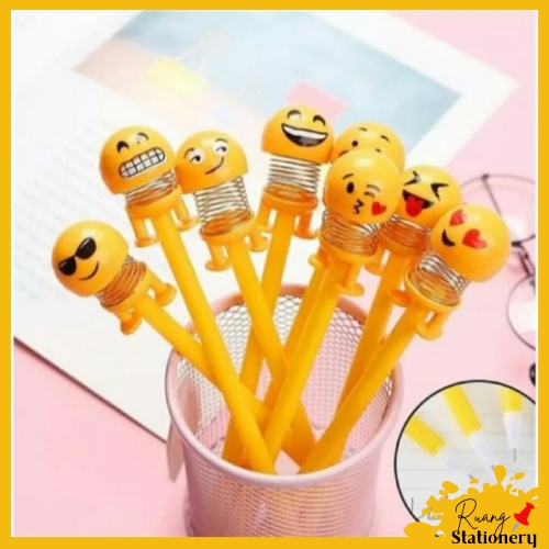 

Pena Per Gel Pen Smile Kuning 0.38mm Hitam [1 Pcs]