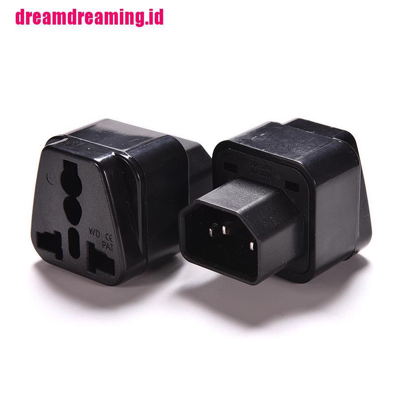 Adapter Konverter Power Socket C14 Plug To Female Universal Untuk IEC 320 PDU UPS