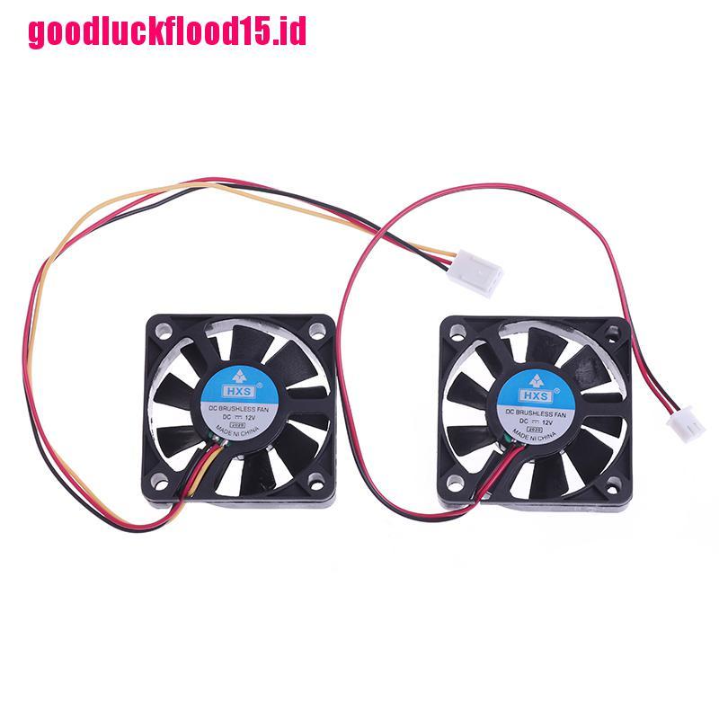 {LUCKID}50mm Silent Cooling Fan 2.5Pin/3Pin For Computer Case PC CPU Cooler 12v