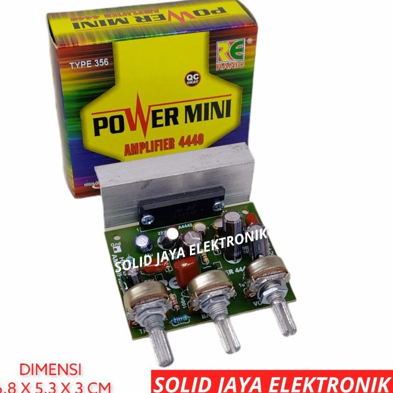 ➼ KIT POWER AMPLIFIER 12V LA4440 LA 4440 12 V VOLT DC AKI MONO POWER MINI PLUS TONE CONTROL RANIC 35