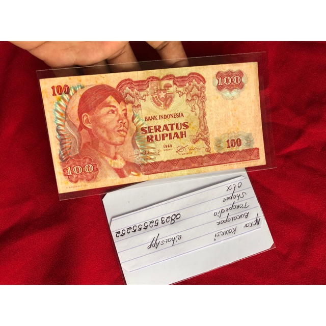 Uang Kuno 100 Rupiah Sudirman VF