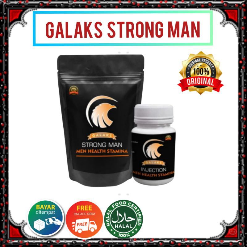 TERLARIS!! OBAT STAMINA PRIA - GALAKS STRONG MAN PREMIUM ( PAKET COBA )