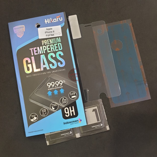 Anti Gores Iph6  X Premium Tempered glass Hikaru  FREE ANTI GORES BELAKANG