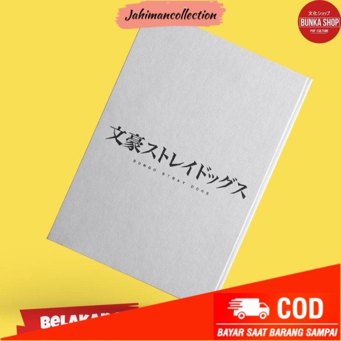 

✨ BISA COD ✨ Note Book Anime Bungou Stray Dogs Dazai Osamu D Hardcover A5 .