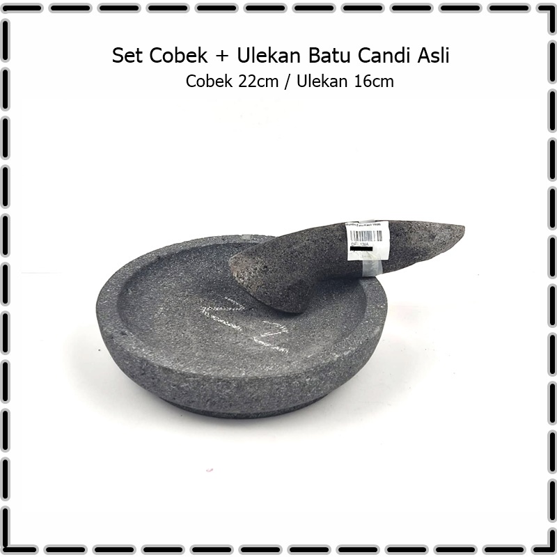 Set Cobek 22cm + Ulekan