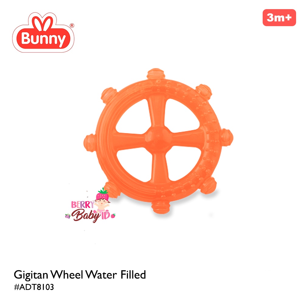 Lusty Bunny Mainan Gigitan Teether Water Filled Bayi Wheeler Free Wadah Berry Mart