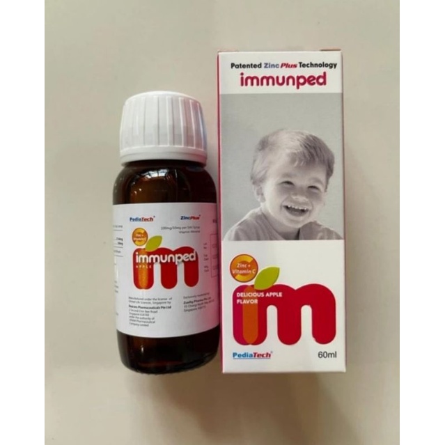 KIDLY LOVE - Immunped singapore / Imunped anak / Vitamin C dan Zinc anak 60ml / 100ml Handcarry Sg