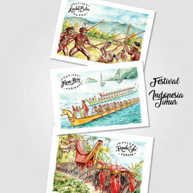 

Kartu pos / Postcard East Indonesian Festival