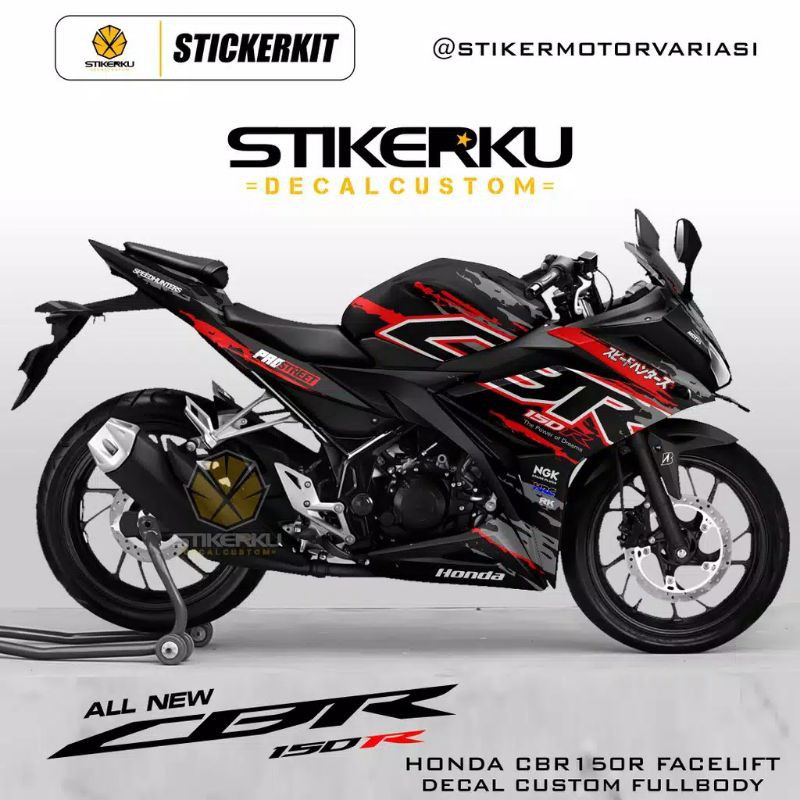 striping CBR 150R facelift/sticker decal Honda CBR 150 facelift/decal CBR 150R facelift