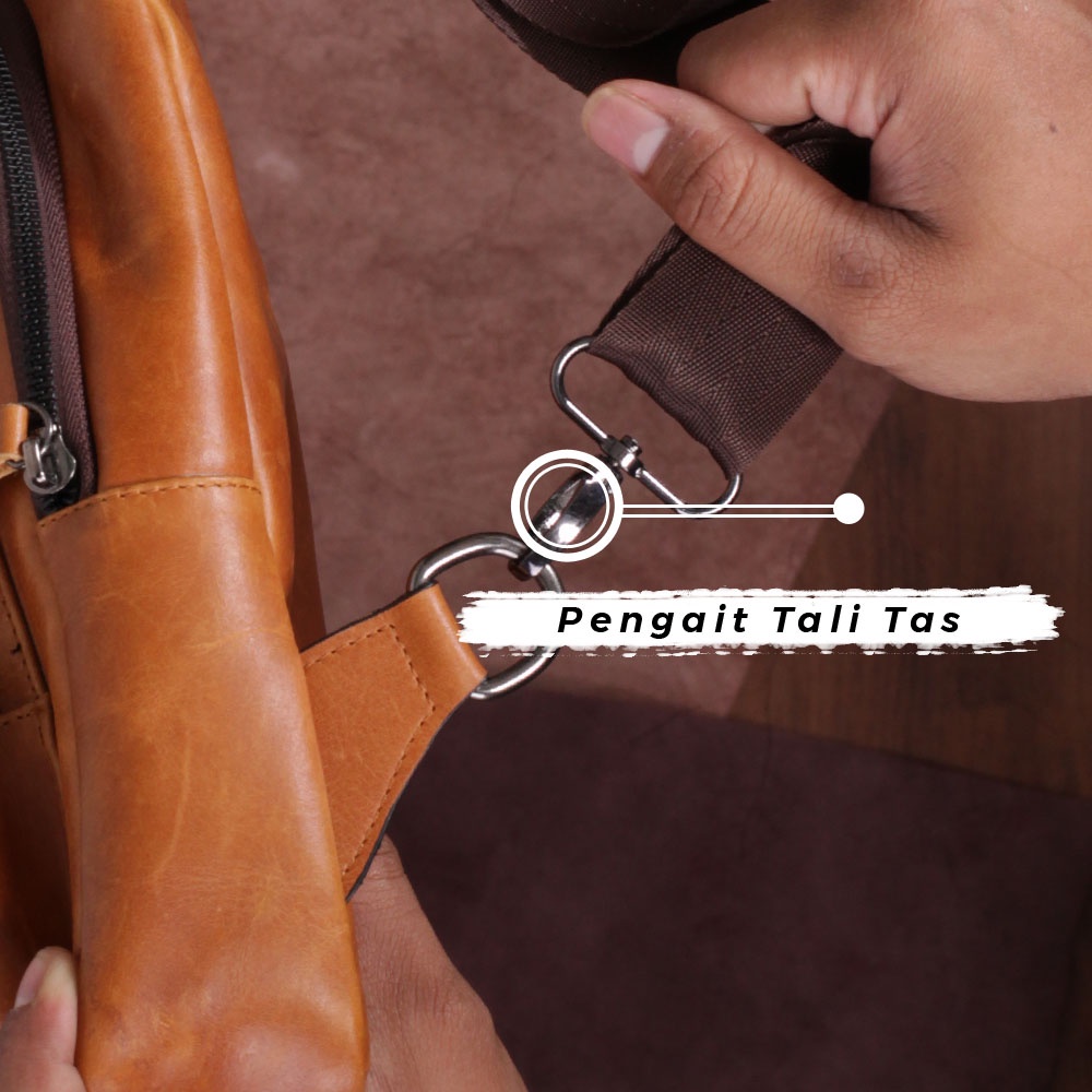 Tas Selempang Pria Kulit Sapi Asli Tas Slempang Punggung Pria Kulit Desain Stylish Dan Keren Bahan Kulit Sapi Asli Premium Psl Garansi Original