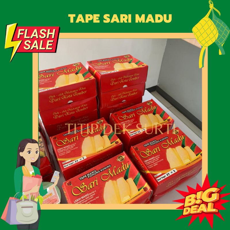 

(TERMURAH) Tape Sari Madu Khas Jember 1000gr