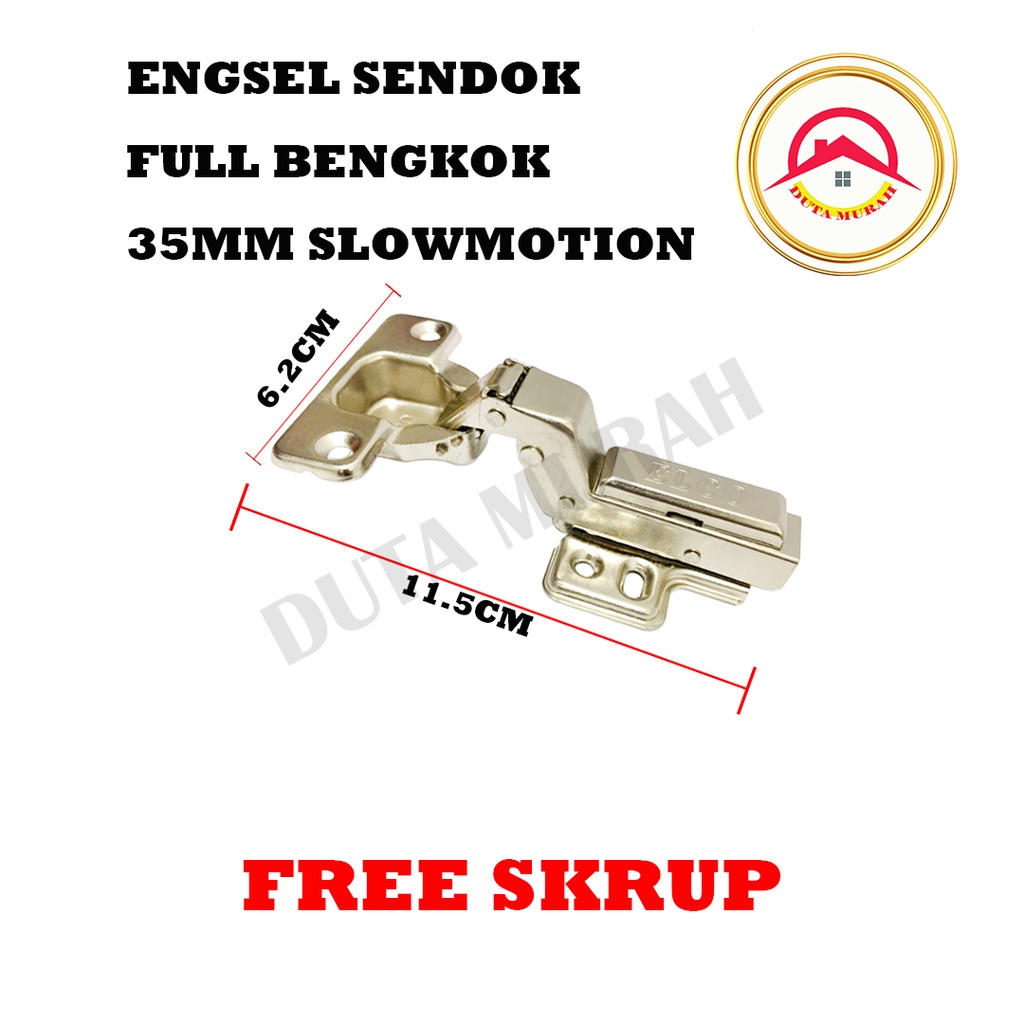 Engsel Sendok Slow Motion 35 mm Klip-On AP 4 EKN isi 1 set (2 pcs).