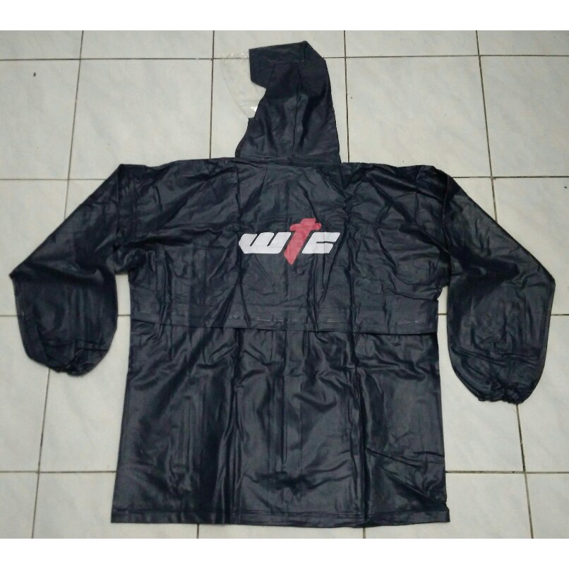 Jas Hujan Merk WTC Bahan PVC Karet, Elastis, Full Press, Anti Rembes