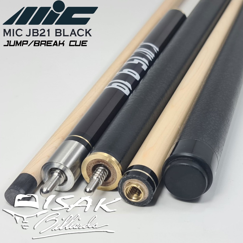 MIC JB21 Jump/Break Cue - Black Billiard Cue Stick Stik Lompat Loncat Phenolic