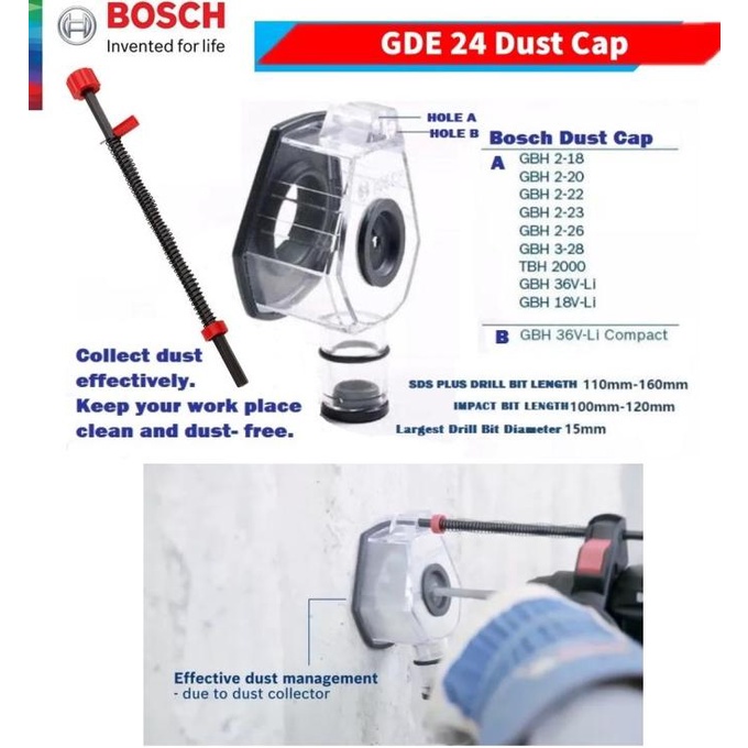 =====] Bosch GDE 24 Dust Extractor Cup (Penampung Debu Bor Bobok Dinding)