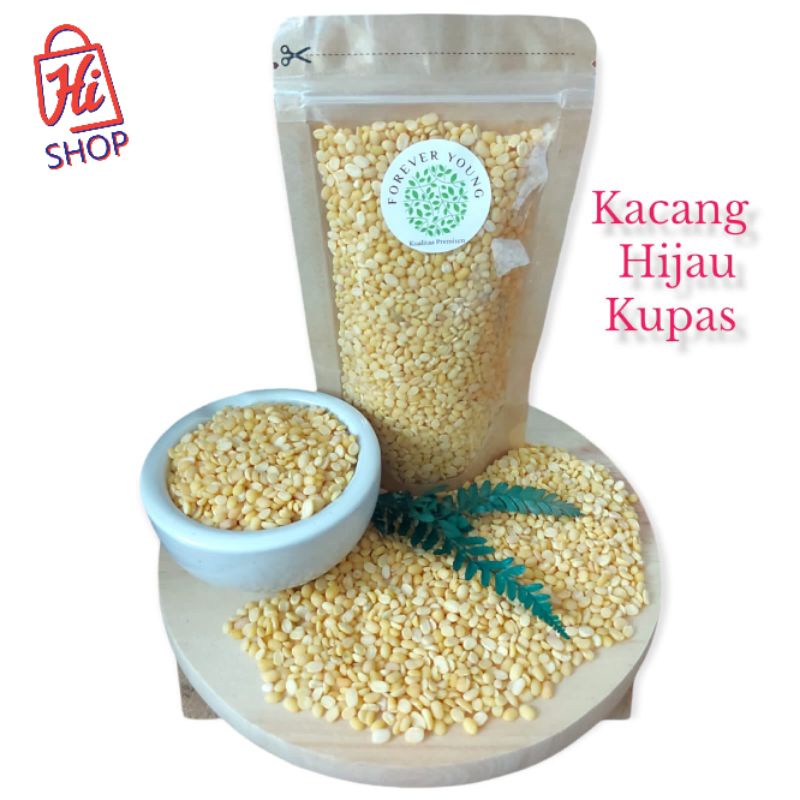 

Superfood Kacang Hijau Kupas Organic Hulled Mung Bean Kacang Ijo Kupas Kualitas Premium