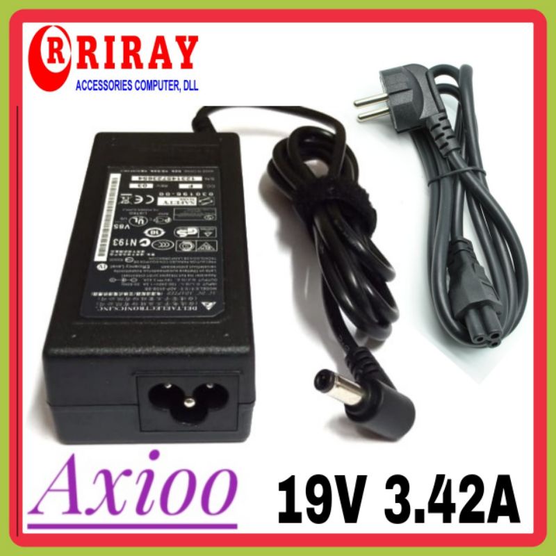 Adaptor Casan Original Laptop Axioo NEON MNC MNV MNA HNM M54 M540 M550 MNG Delta 19V 3.42A Free Kabel