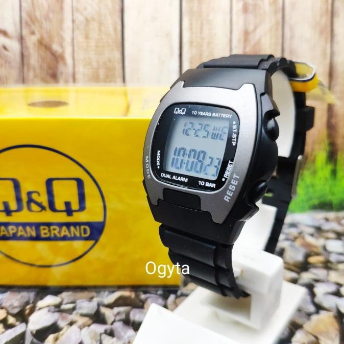 RECOMENDED Q&Q QQ QNQ DIGITAL JAM TANGAN ORIGINAL MAC5P110Y BLACK