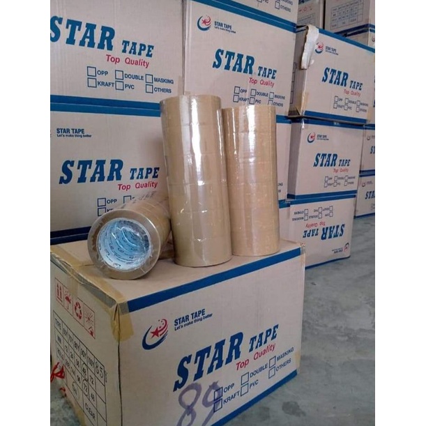 LAKBAN COKLAT 2&quot; (45X90YARD) SEVEN STAR (KARTONAN) LEBIH TEBAL