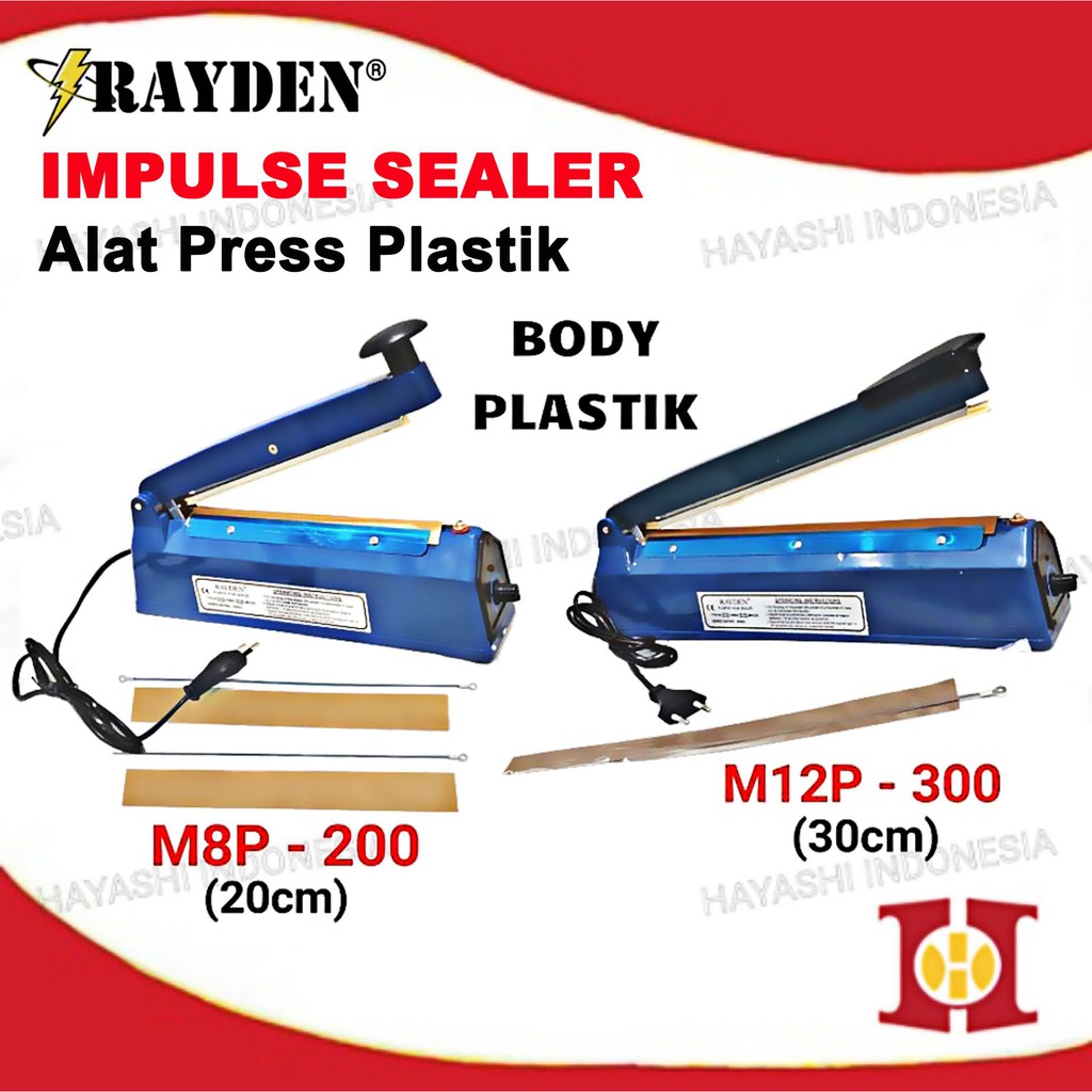 Impulse Sealer PFS 200 300 Mesin Alat Pres Perekat Plastik 20 30 cm