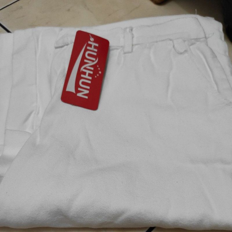 Jeans kulot wanita bahan jeans wash fit to L-Putih