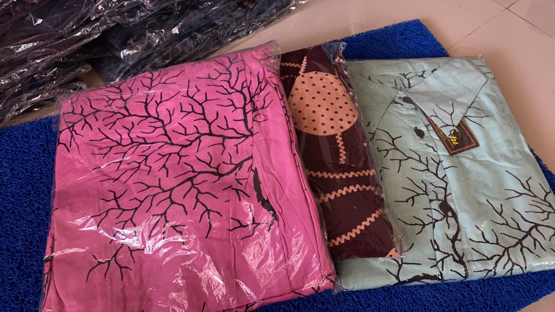 [cod] Tey-17 Batik Wanita Asj Sa Hrb026 Kenongo Kemeja Tosca Pendek