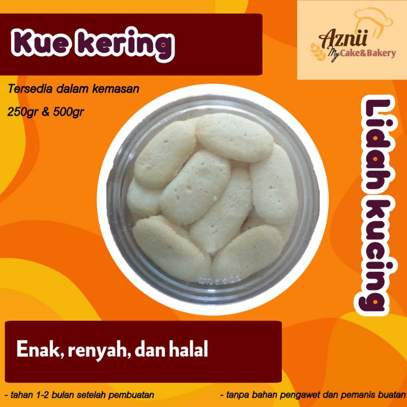 

Kue kering 500gr lidah kucing