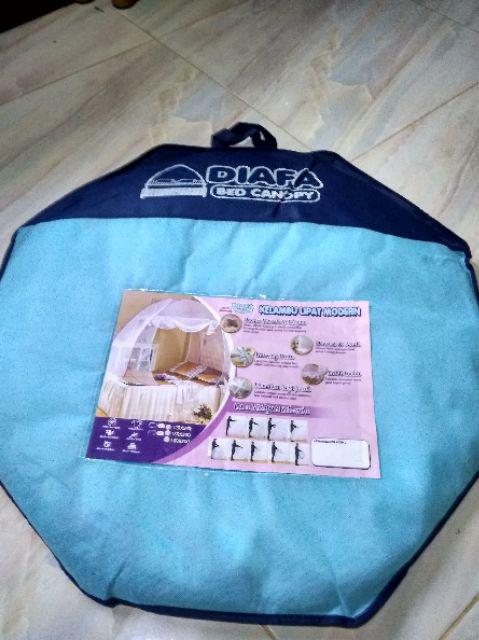 Kelambu Anti Nyamuk Lipat Modern Diafa Bed Canopy Kanopi King Jumbo