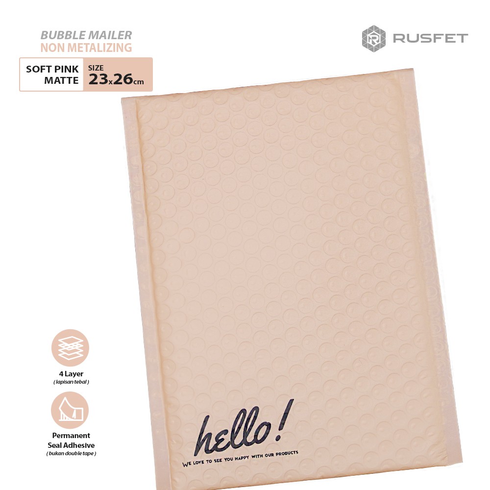 

Amplop Plastik Bubble Mailer PINK 18cmx23
