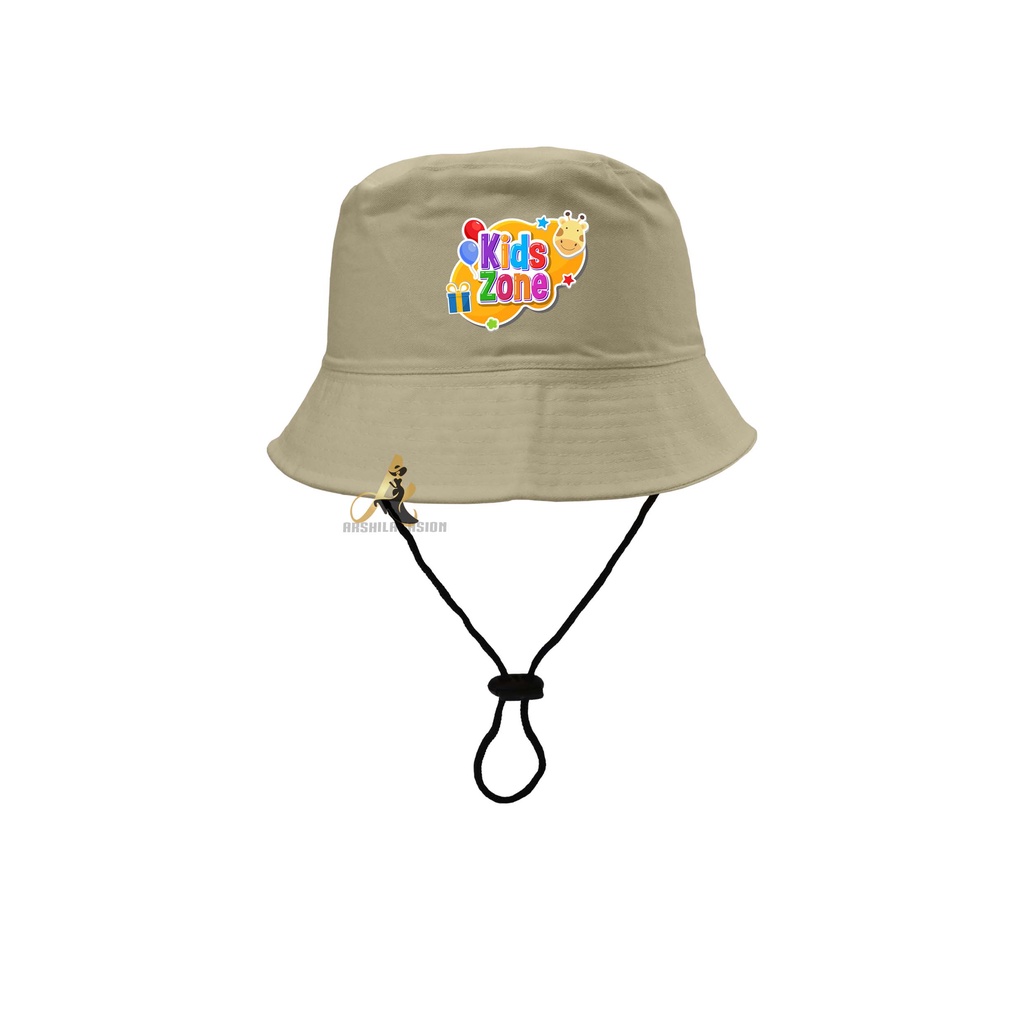 Topi Bucket Anak Laki-laki Perempuan umur 2-8 tahun SABLON Kidz Zone