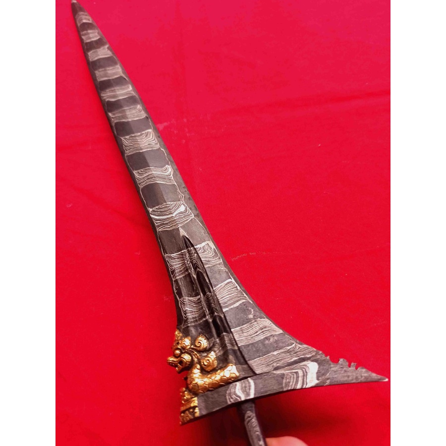 keris Lurus Pusaka Naga Saliro Pamor Korowelang Garap Halus