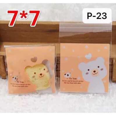 

bungkus kue cake permen kado COOKIES BAG / PLASTIK COOKIES 7x10 P-23