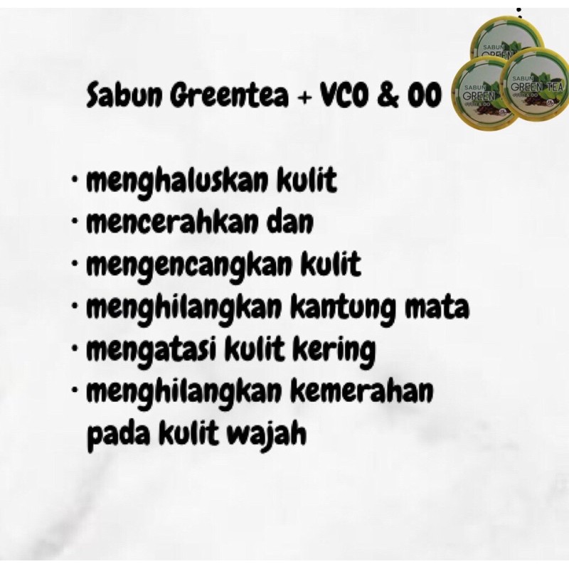 Sabun Green tea