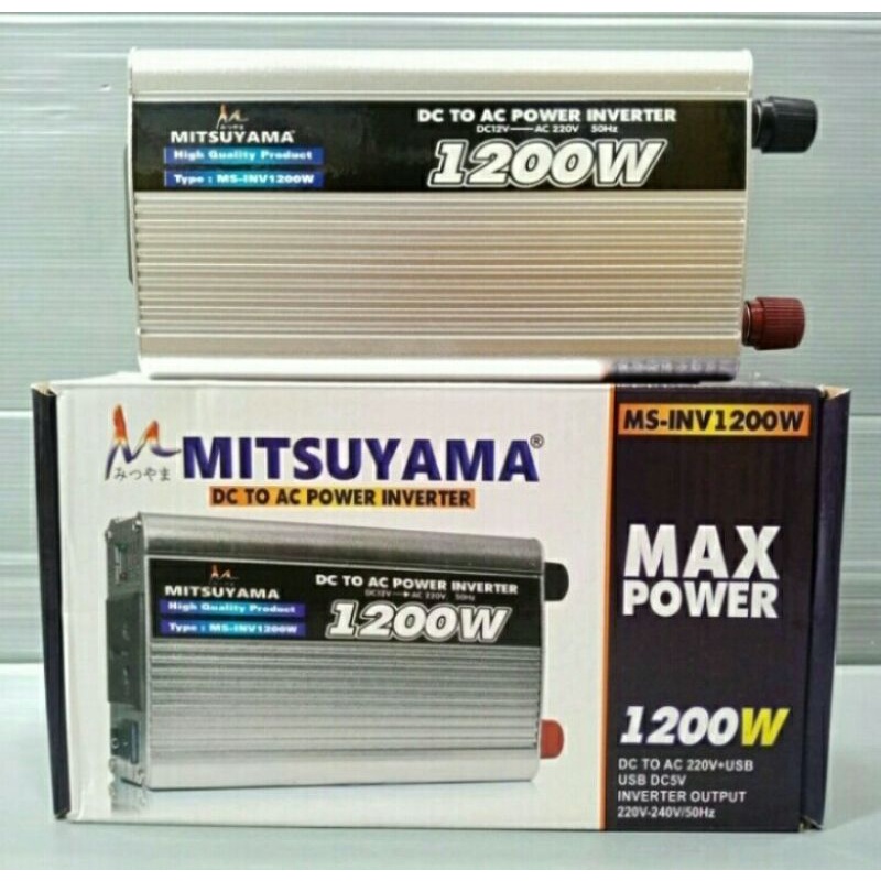 Cod Power Inverter Mitsuyama MS1200 Original DC to Ac