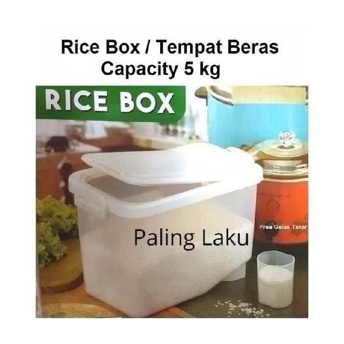Unik Rice Box tempat BerasKotak Beras 5 Kg - Hijau Murah