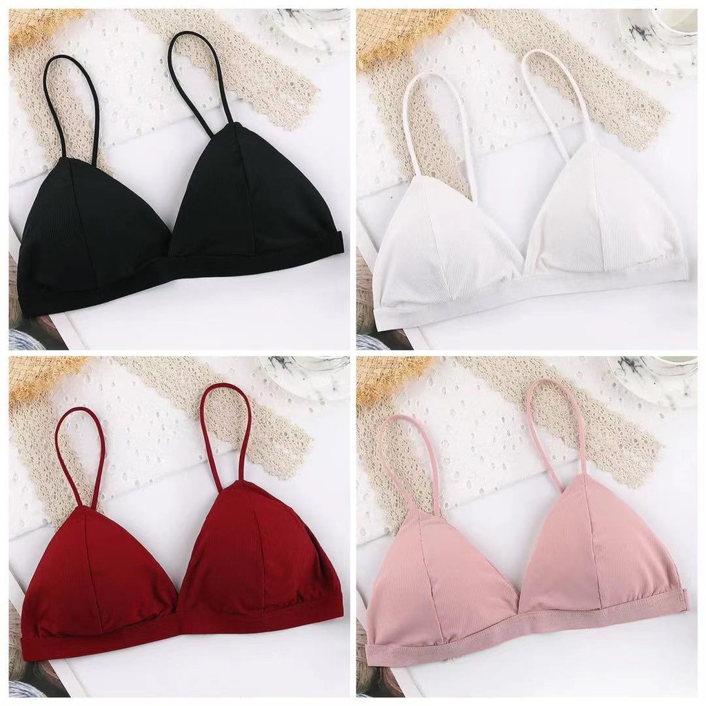 Bra Wanita dengan Model Seamless dan Push Up dengan Kancing Depan Bergaya Sexy / Bra Sexy Bra Polos