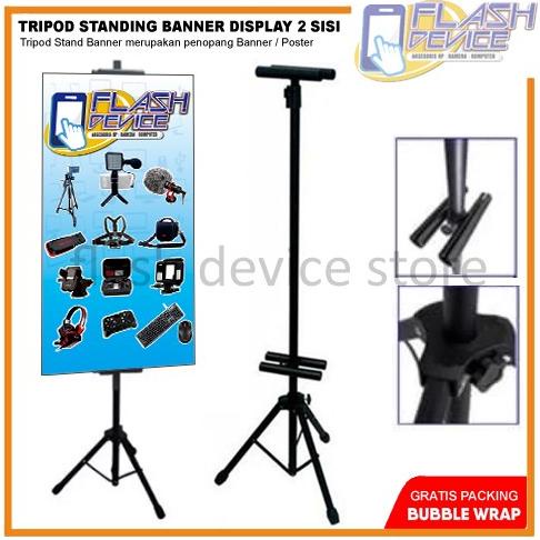 

Tripod Standing Banner Poster Display 2 Sisi untuk Indoor atau Outdoor