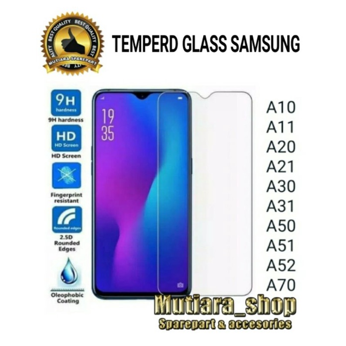 TEMPERD GLASS BENING SAMSUNG A10 / A11 / A20 / A21 / A30 / A31 / A50 / A51 / A52 / A70