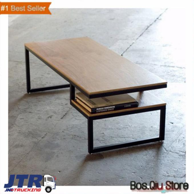 Meja Tamu / Meja Buku / Meja Hias Ruang Tamu / Meja Leseha Besi - Besi Hitam Terlaris