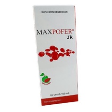 MAXPOFER JR JUNIOR SIRUP 100 ML - Mengatasi anemia pada anak