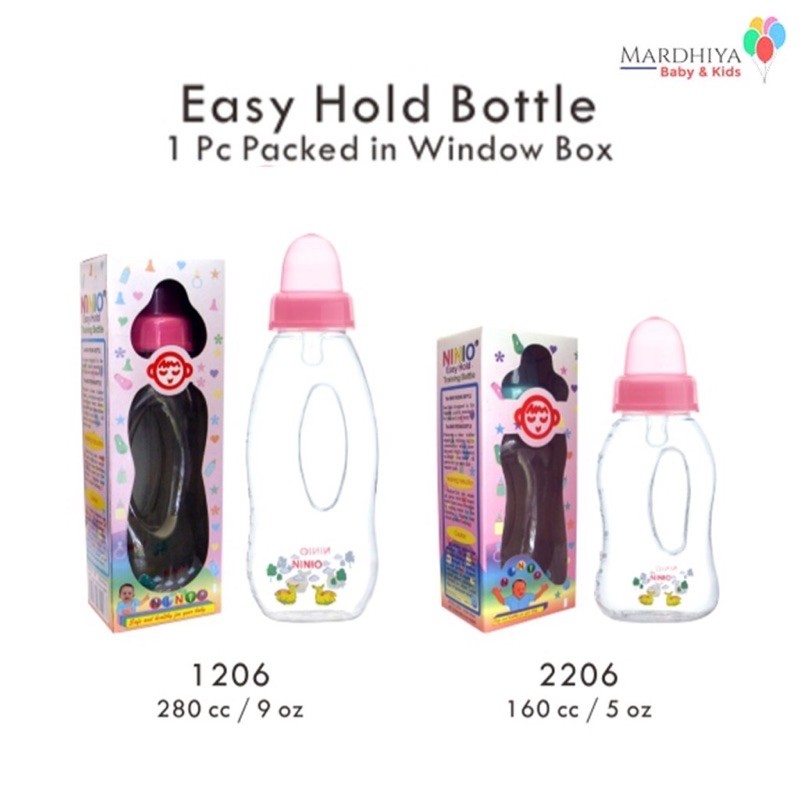 Ninio Botol Susu Bayi Baby Easy Hold 160 / 280 cc