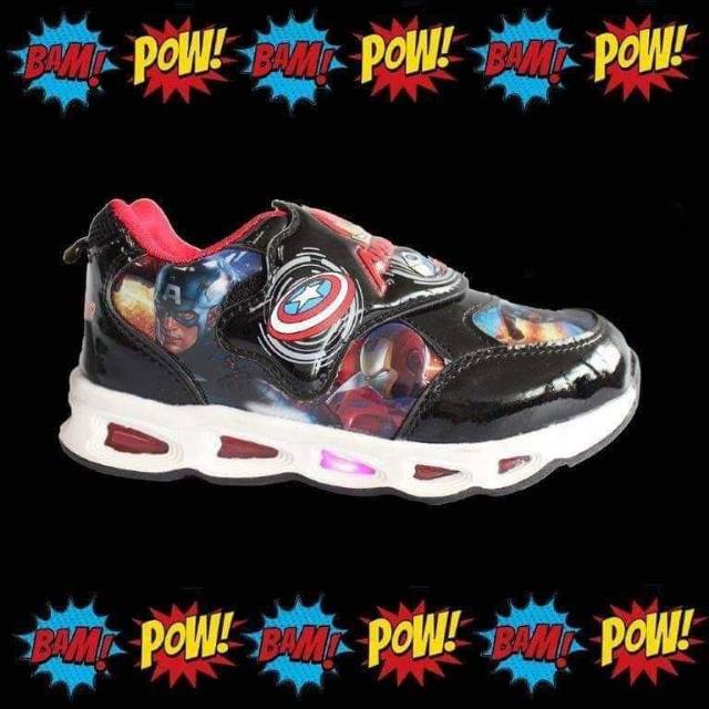 Sepatu Led Avengers Black