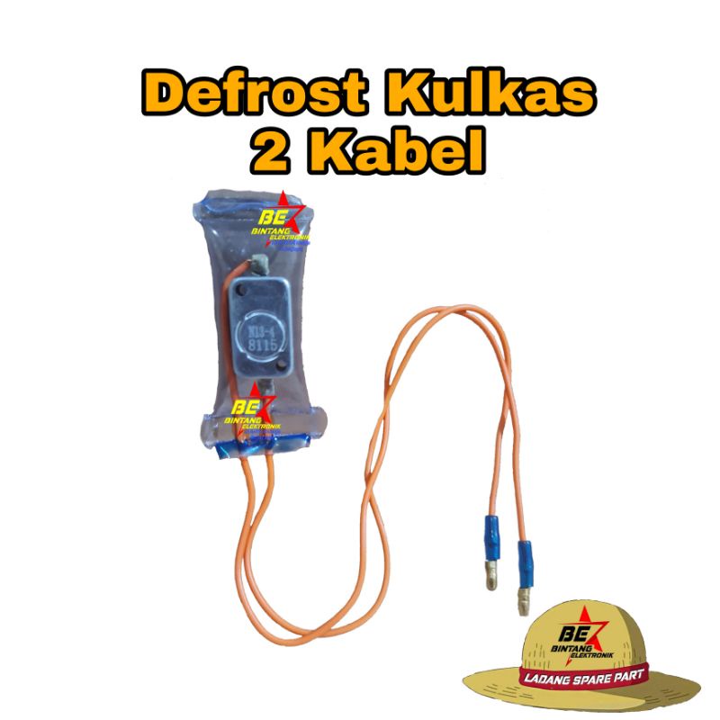 Defrost Kulkas National 2 Kabel Defros Bimetal Fuse Kulkas Nasional Kabel 2