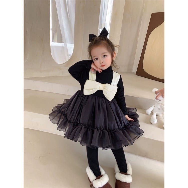 HappyOliver DRESS AUDREY EBV Baju Dress Anak Perempuan Import/Dress Bayi Perempuan/Gaun Bayi Perempuan/Dress Pesta/Dress Bayi