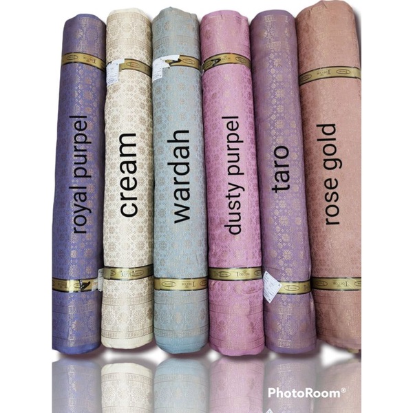 Songket Mesin Semi Palembang. Kain Songket Kebaya. Bahan Setelan Tradisional